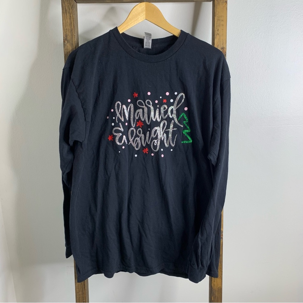 Gildan Married and Bright Long Sleeve Tee